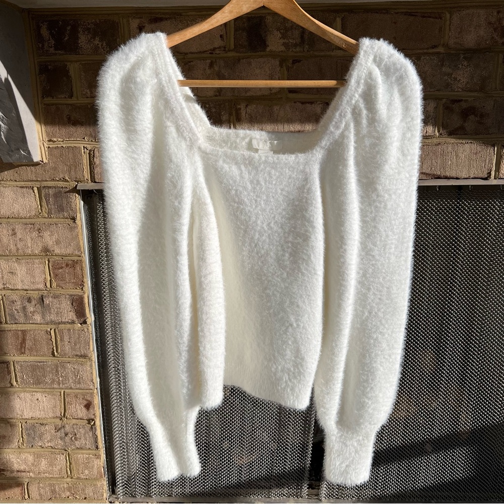 H&M White Sweater Size S